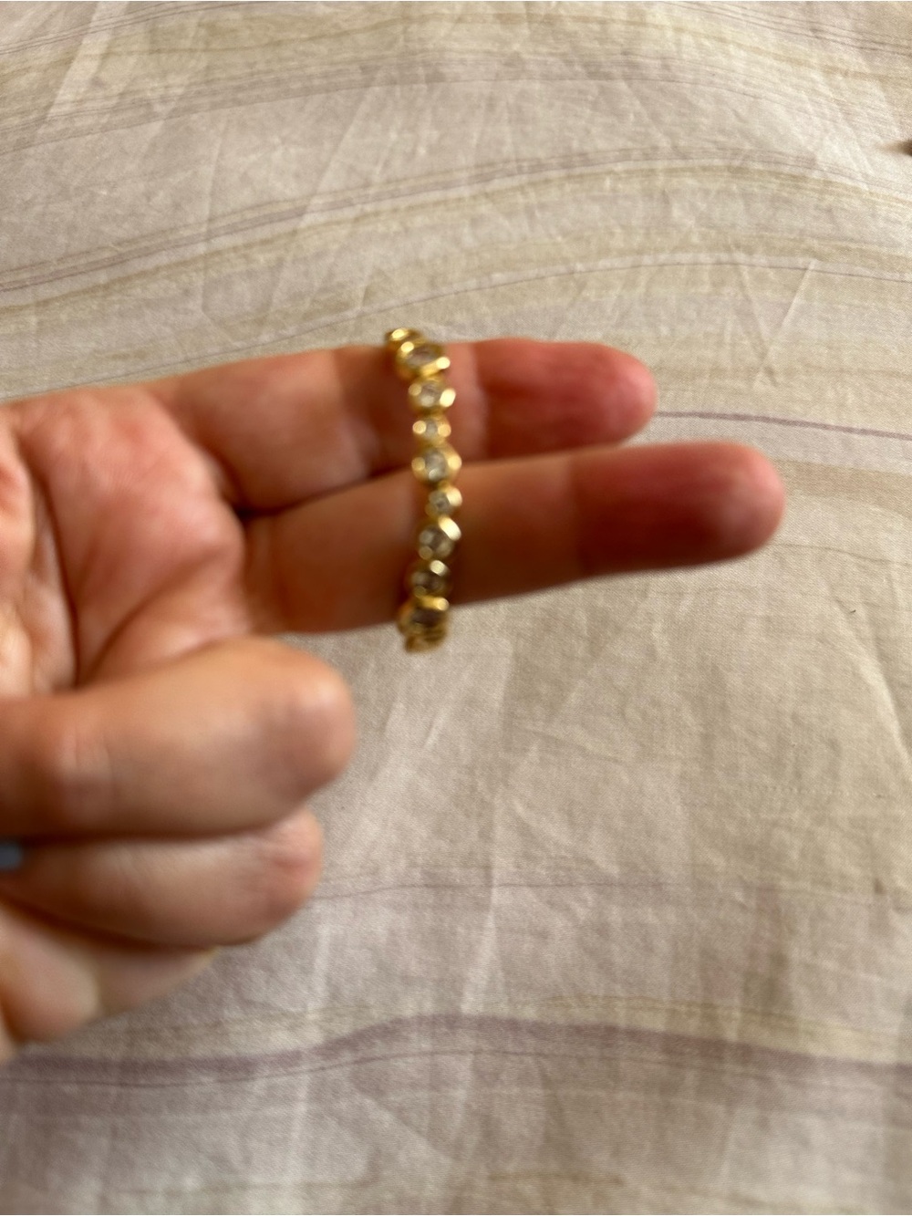 Alexis Bittar Gold Beaded Hoop Earrings - Picture 10 of 13